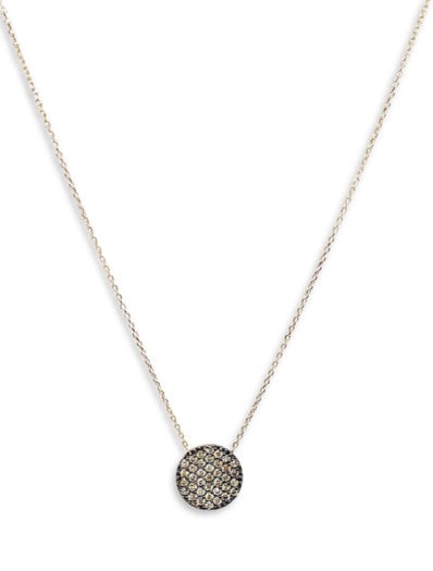 Brown Diamonds Circle Pavé