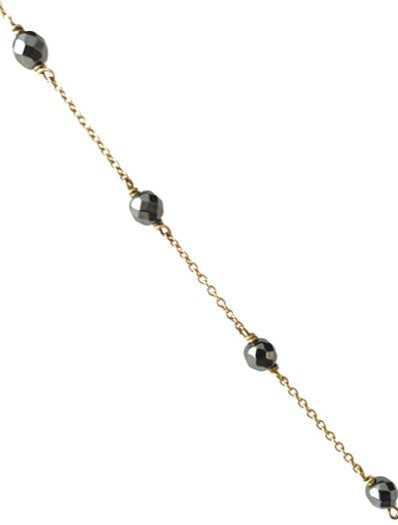 Y Shaped Necklace With Hematite