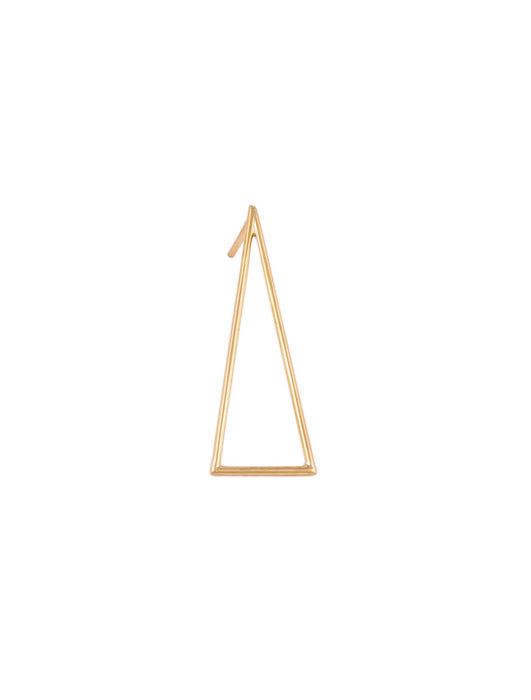 Single Triangle Wire Earring