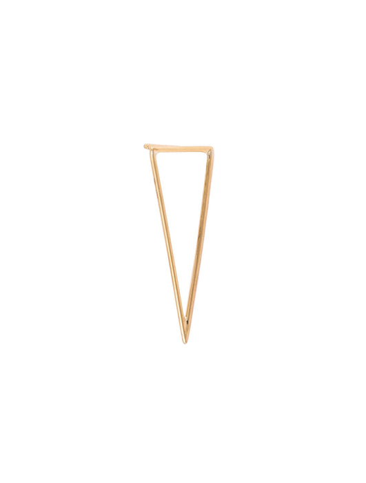 Single Triangle Wire Earring